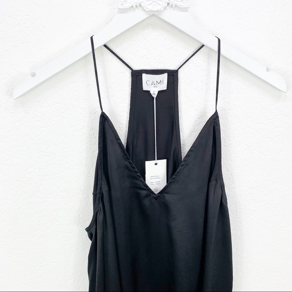Cami NYC The Jenna Black Silk Tank Top Blouse - Picture 3 of 8